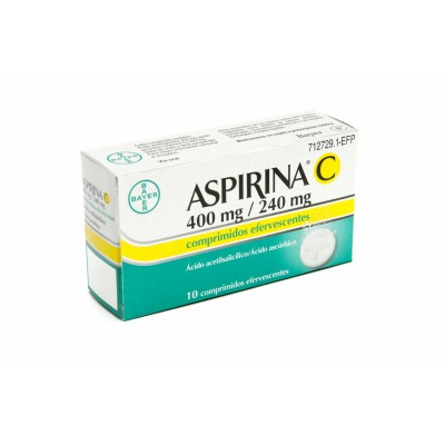 ASPIRINA C 400240 MG 10 COMPRIMIDOS EFERVESCENT